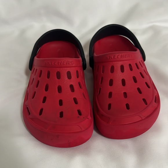 🔴 Skechers Red Toddler Clog Size 11 - Picture 6 of 8